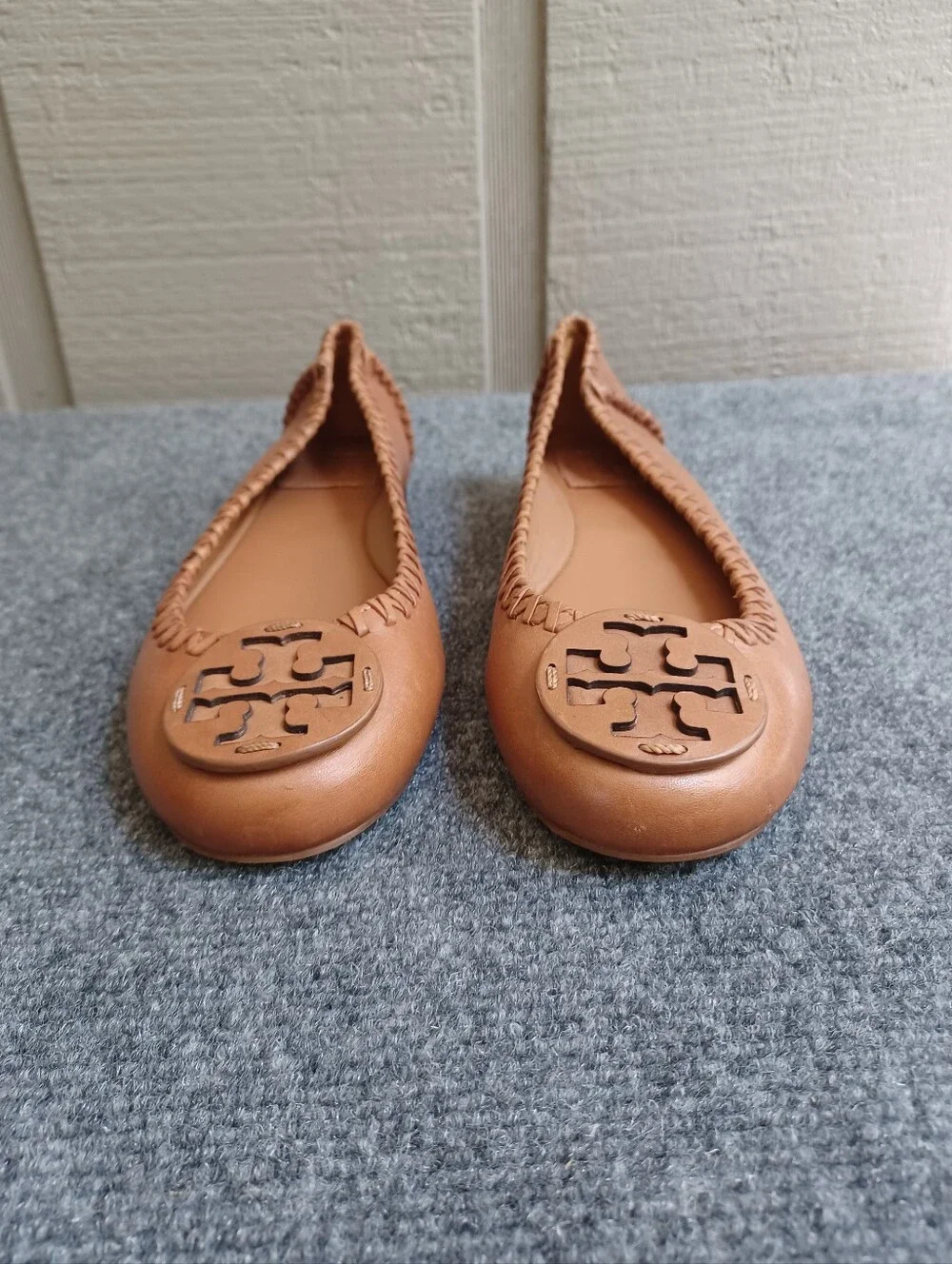 Tory Burch Gabi Ballet Flats Shoe Size 7.5 Women Minimalist In Royal Tan